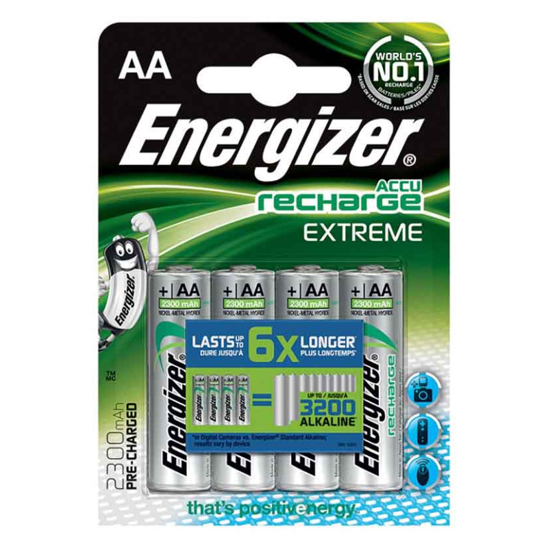 AKUMULATOR ENERGIZER EXTREME AA 4SZT. HR06 2300MAh