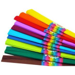 BIBUŁA DEKORACYJNA MIX KOLOR 10SZT 25MMX200