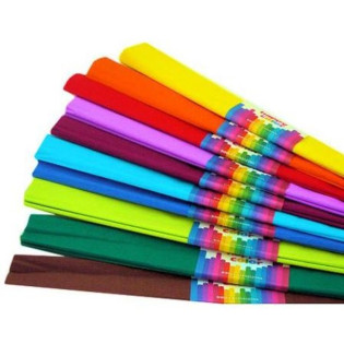 BIBUŁA DEKORACYJNA MIX KOLOR 10SZT 50CMX200