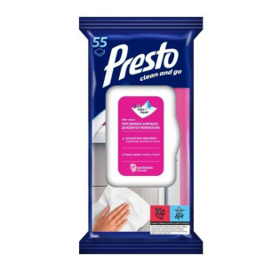 C CHUSTECZKI NAWILŻANE PRESTO DO MEBLI 55 SZT