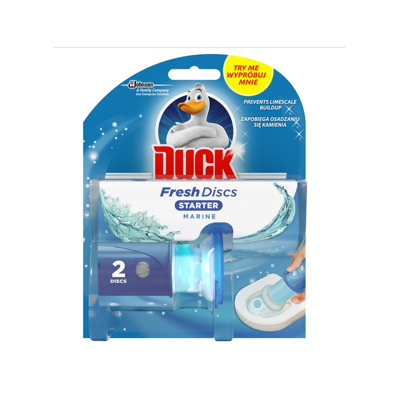 C KRĄŻEK ŻELOWY DO WC DUCK FRESH DISCS MARINE
