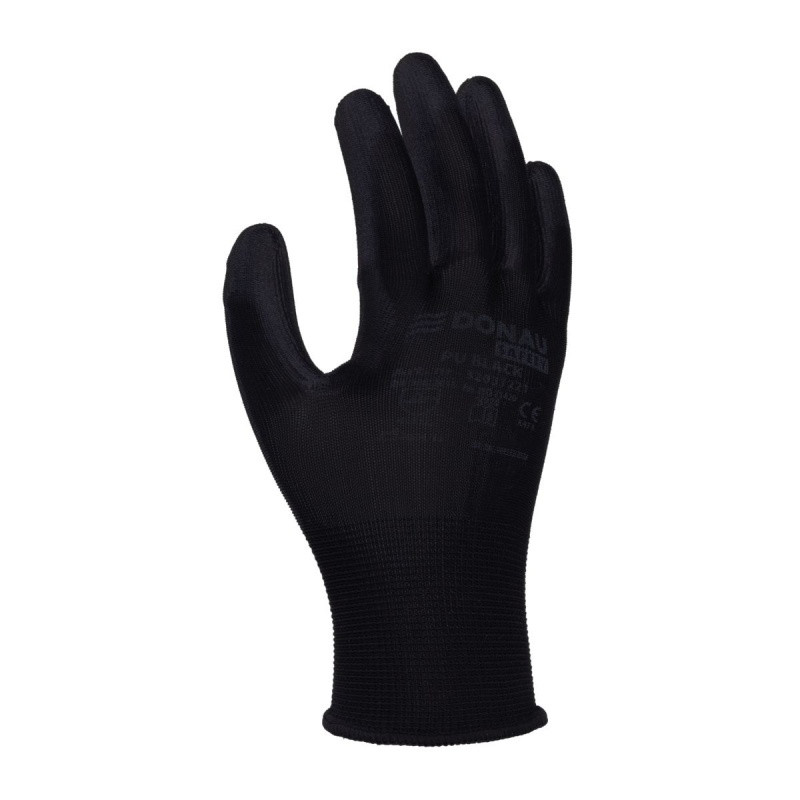 C RĘKAWICE OCHRONNE DONAU SAFETY PU CZARNE 10 XL