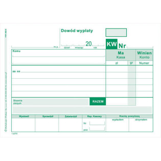 DRUK KW KASA WYDA 80 A6 MP 402-5 