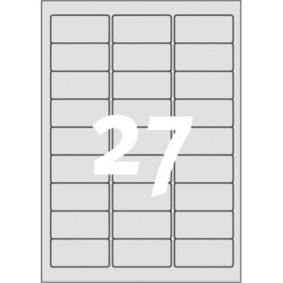 ETYKIETA AVERY L6011 3X63,5X29,6  SREBRNA 20 szt