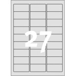 ETYKIETA AVERY L6011 3X63,5X29,6  SREBRNA 20 szt