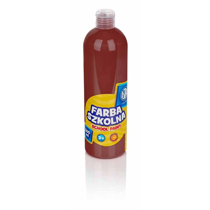 FARBA SZKOLNA ASTRA 500 ML BRĄZOWA