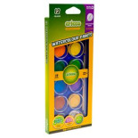 FARBY AKWARELOWE WODNE CRICCO 12 KOLORÓW + PĘDZEL