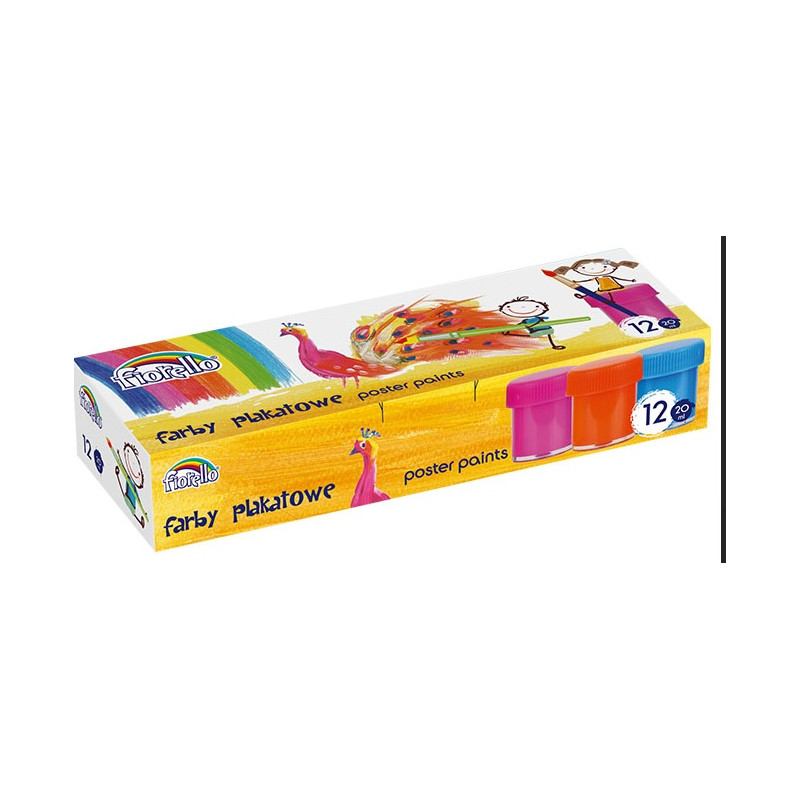 FARBY PLAKATOWE 12 KOLORÓW FIORELLO