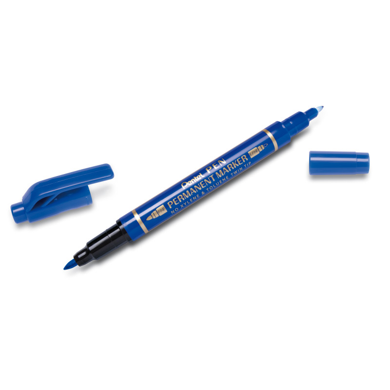 FOLIOPIS PENTEL N75W DWUSTRONNY NIEBIESKI 