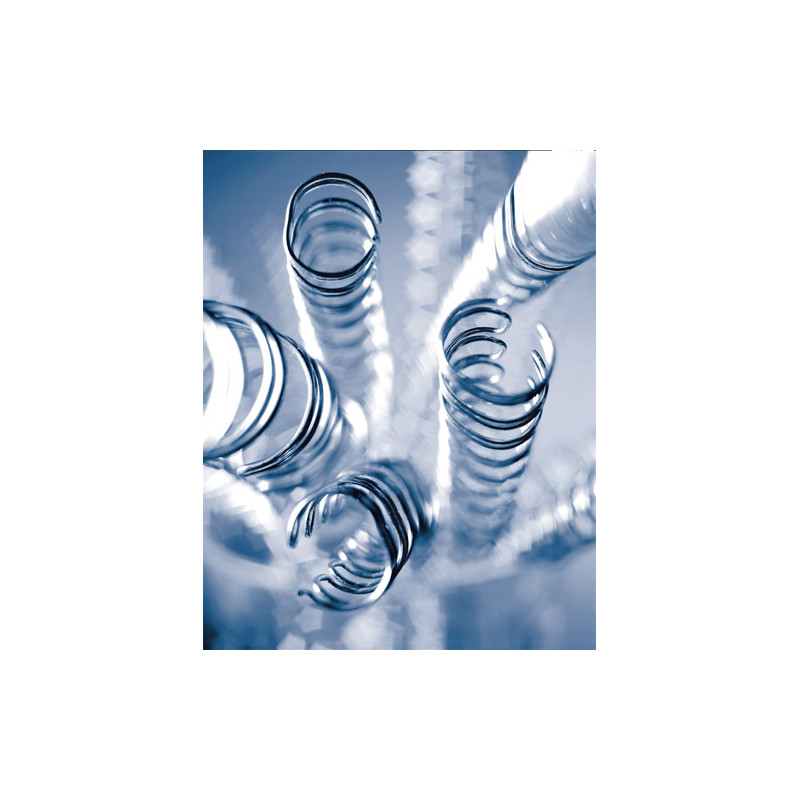 GRZBIET DRUTOWY  9,5MM SREBRNY 100SZT. DRUCIANY