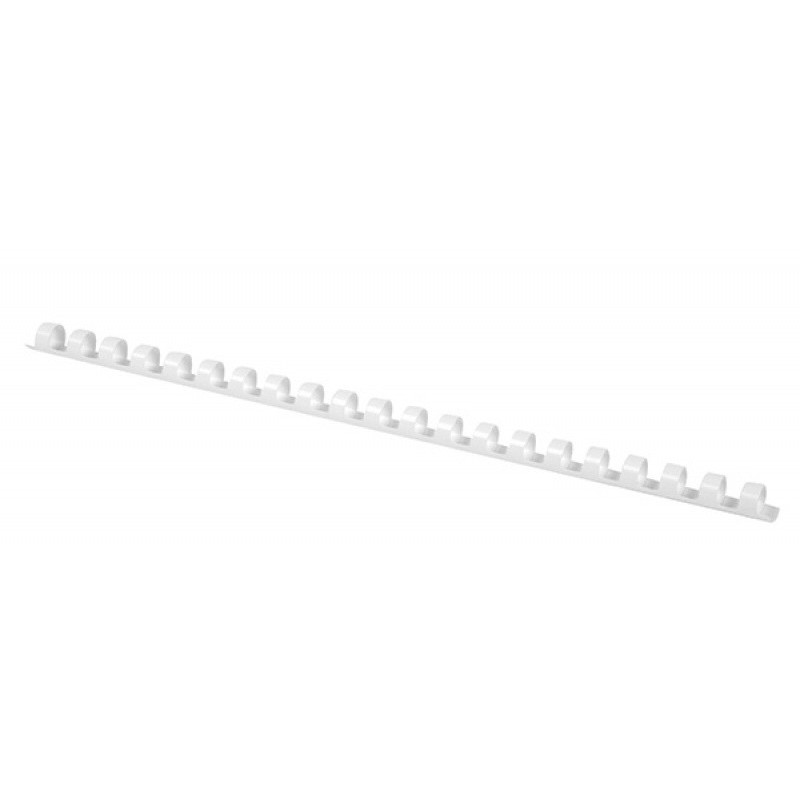 Grzbiety do bindowania A4 12mm białe 100 szt.