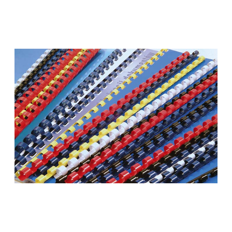 Grzbiety do bindowania A4 19mm czarne 100szt