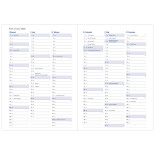 KALENDARZ CRUX KSIĄŻKOWY A4 DZIENNY NEVRO GRANAT