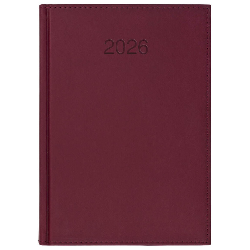 KALENDARZ CRUX KSIĄŻKOWY A4 TYGODNIOWY VIVO CZERW.