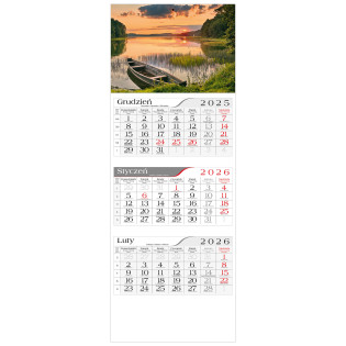 KALENDARZ CRUX TRÓJDZIELNY MAZURY