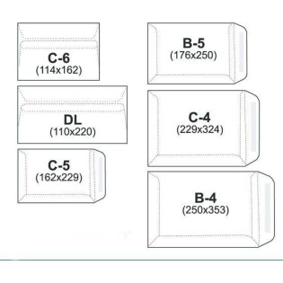 KOPERTA  DL BIAŁA HK 50 SZT
