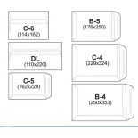 KOPERTA  DL BIAŁA SK 100 SZT