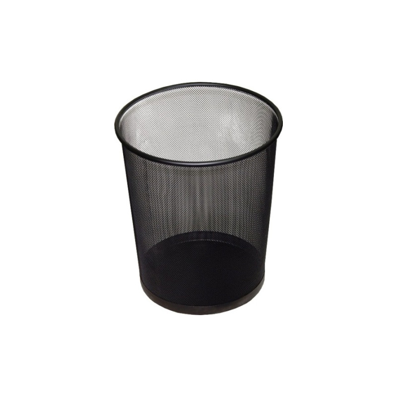 KOSZ BIUROWY DRUCIANY CZARNY 19L