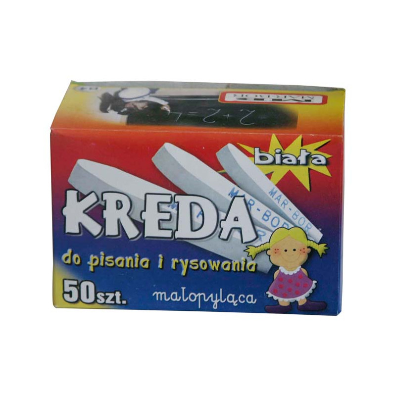 KREDA MAR BOR BIAŁA 50SZT B4