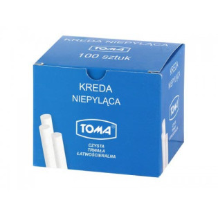 KREDA TOMA BIAŁA OKRĄGŁA BEZPYŁOWA 100 SZT 