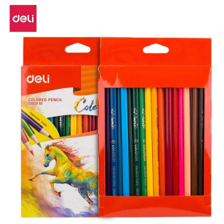 KREDKI OŁÓWKOWE DELI COLORUN 18 KOLORÓW C00310
