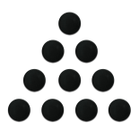 MAGNESY DO TABLIC 20MM 20SZT CZARNE TRES