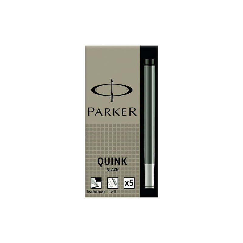 NABOJE DO PIÓRA PARKER CZARNE Z11 5 SZTUK 