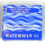 NABOJE WATERMAN NIEBIESKIE FLORYDA 8SZT DŁUGIE