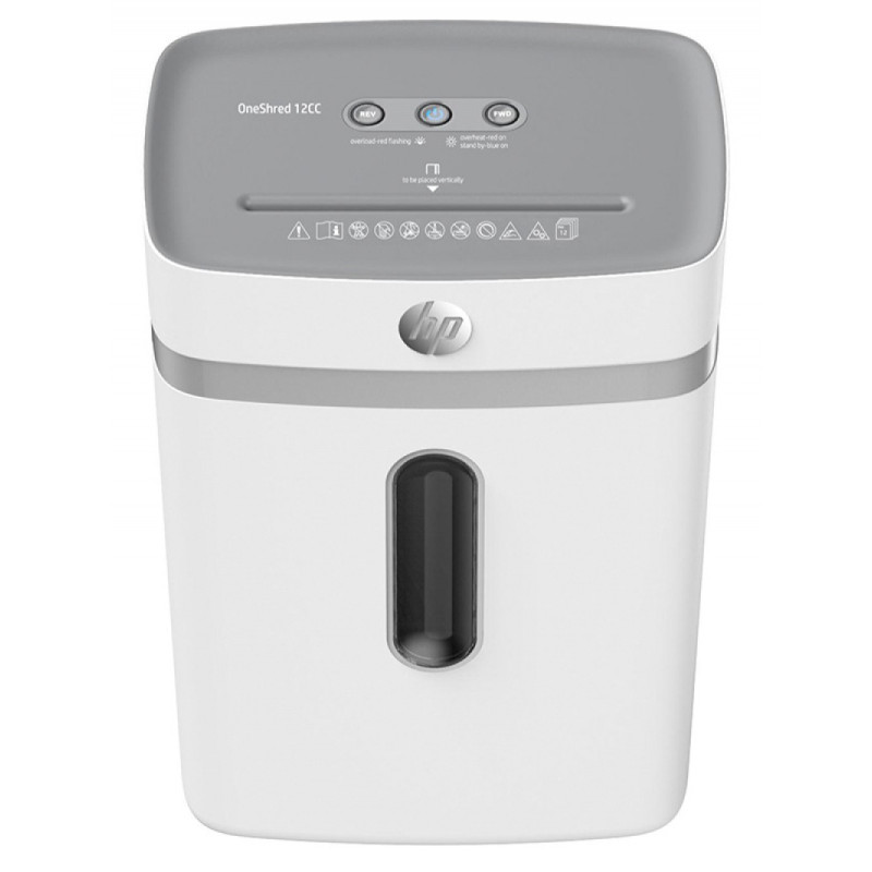 Niszczarka HP ONESHRED 12CC, ścinki, P-4, 12 kart.