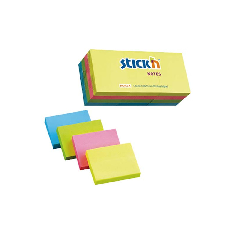 NOTES SAMOPRZYLEPNY STICK IN 38X51MM MIX  21532