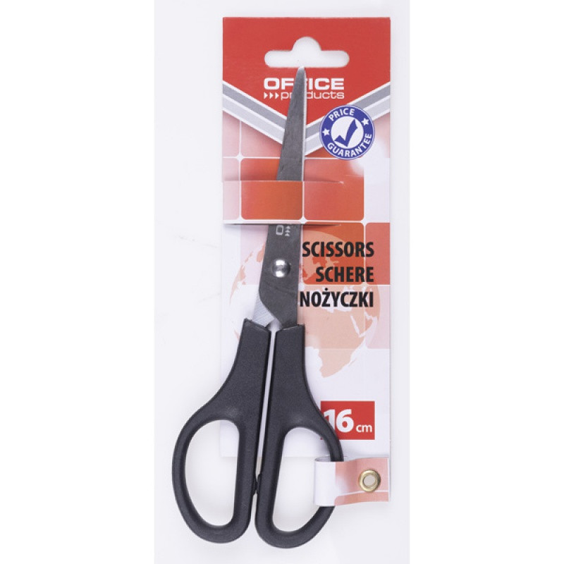 NOŻYCZKI OFFICE 16CM CZARNE