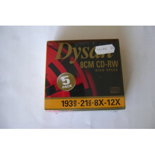 PŁYTA CD-RW DYSAN 8CM 193MB 5PACK 819462-05EN