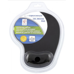PODKŁADKA POD MYSZ ŻELOWA ESPERANZA EA137 CZARNA 