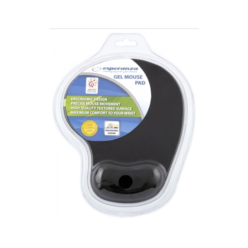 PODKŁADKA POD MYSZ ŻELOWA ESPERANZA EA137 CZARNA 