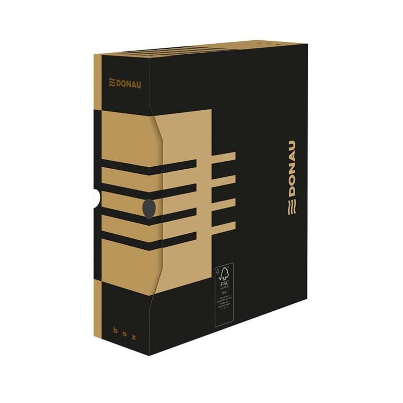 POJEMNIK ARCHIWIZACYJNY DONAU A4 10CM BRĄZOWY