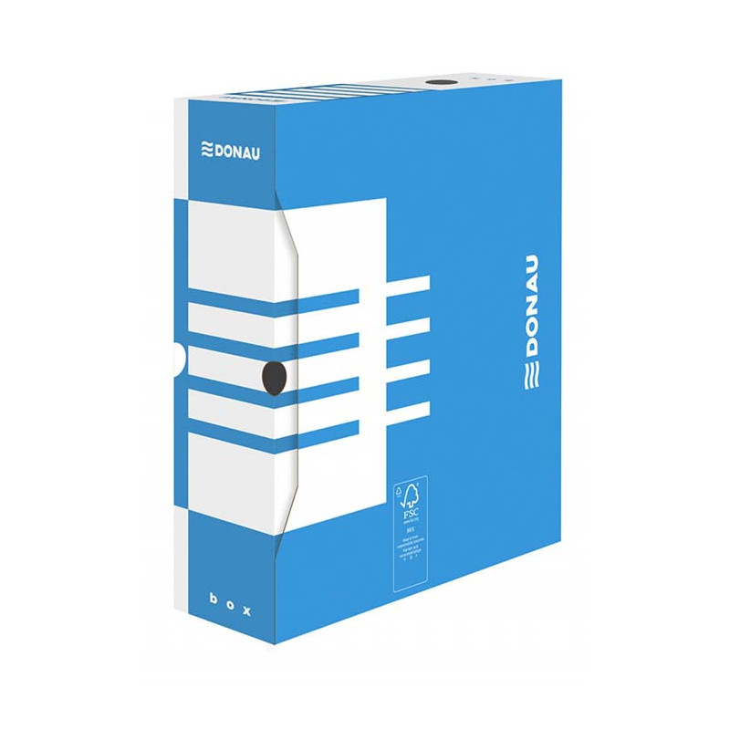 POJEMNIK ARCHIWIZACYJNY DONAU A4 10CM NIEBIESKI