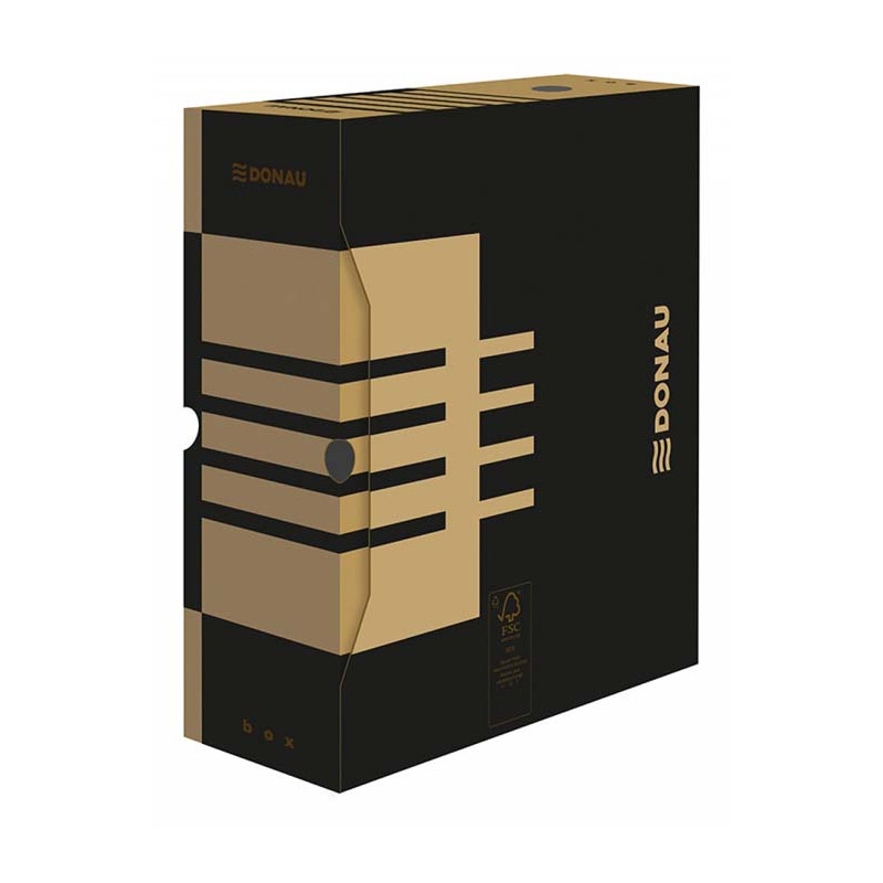 POJEMNIK ARCHIWIZACYJNY DONAU A4 12CM BRĄZOWE