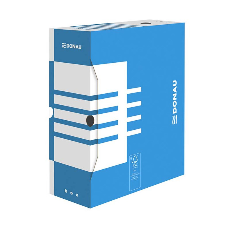 POJEMNIK ARCHIWIZACYJNY DONAU A4 12CM NIEBIESKIE