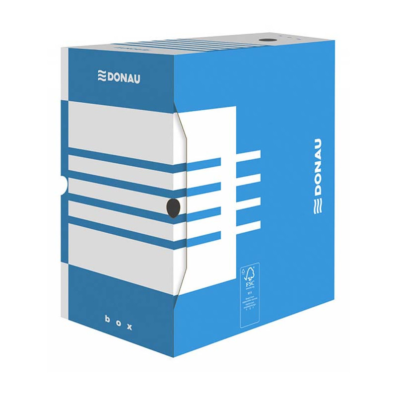 POJEMNIK ARCHIWIZACYJNY DONAU A4 20CM NIEBIESKI