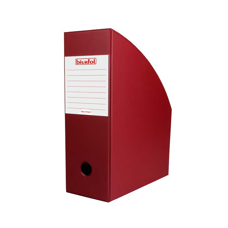 POJEMNIK NA DOKUMENTY BIURFOL A4 100MM BORDO 