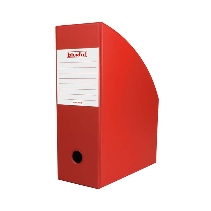 POJEMNIK NA DOKUMENTY BIURFOL A4 100MM CZERWONY