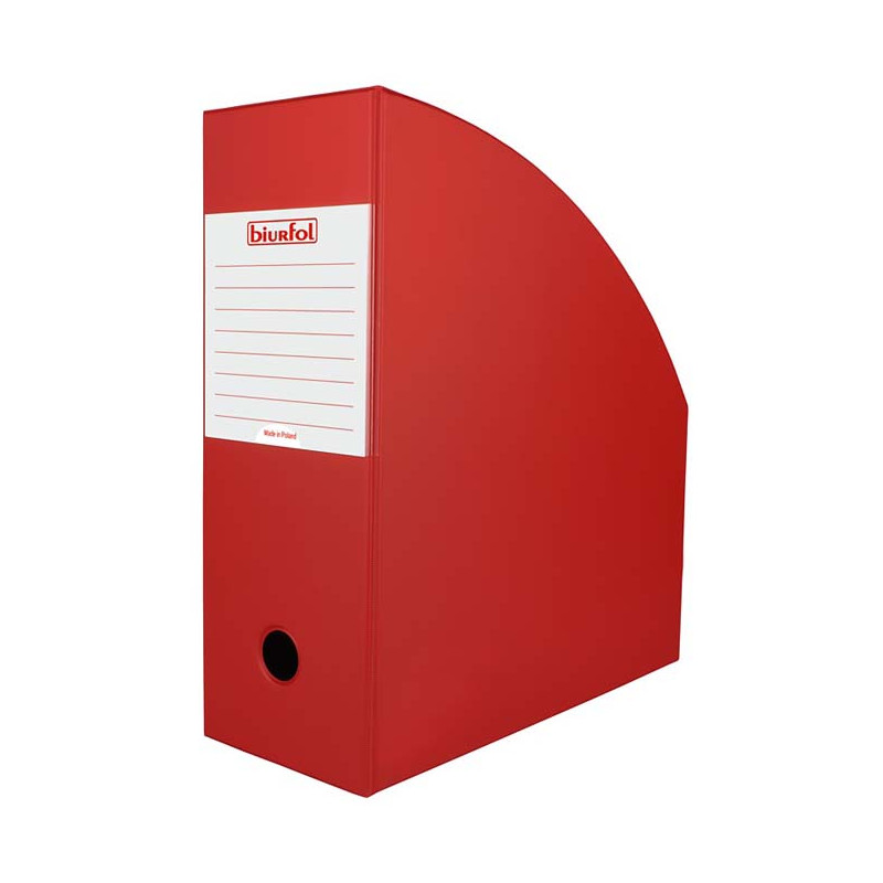 POJEMNIK NA DOKUMENTY BIURFOL A4 110MM CZERWONY