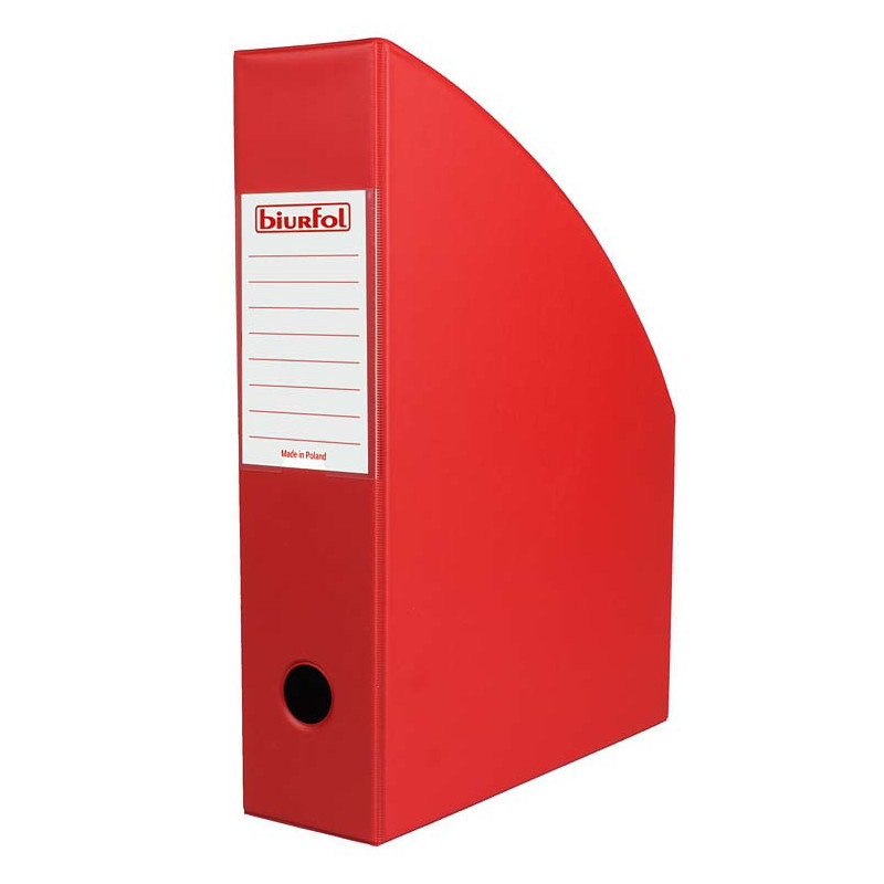 POJEMNIK NA DOKUMENTY BIURFOL A4 70MM CZERWONY