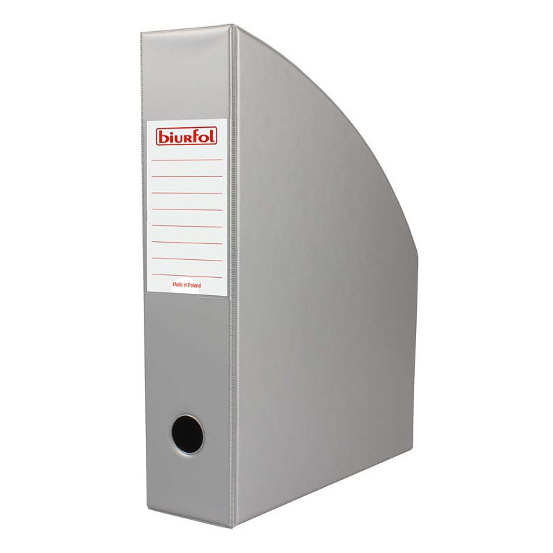 POJEMNIK NA DOKUMENTY BIURFOL A4 70MM SREBRNY