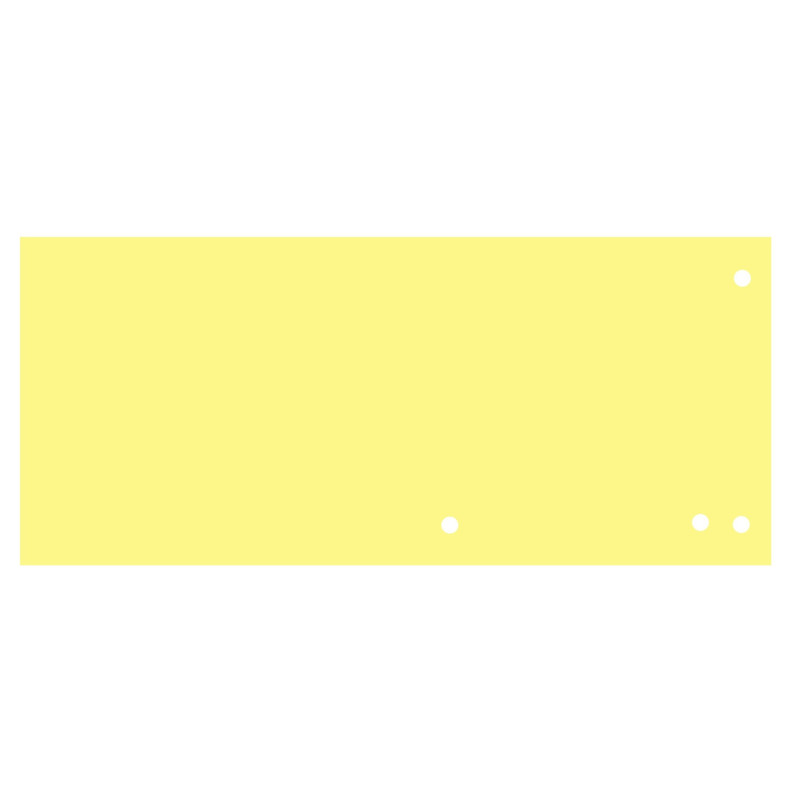 PRZEKŁADKA 1/3 A4 100 SZT. ŻÓŁTA