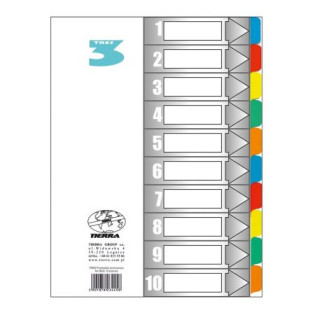 PRZEKŁADKA TRES A4 LAMINOWANA 10 KOL 