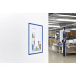 Ramka magnetyczna A4 Magnetoplan niebieska 5 szt 