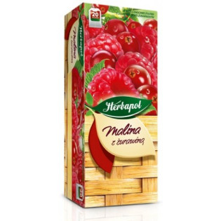 S HERBATA HERBAPOL MALINA I ŻURAWINA 20 T