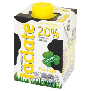 S MLEKO 2% 0,5L ŁACIATE