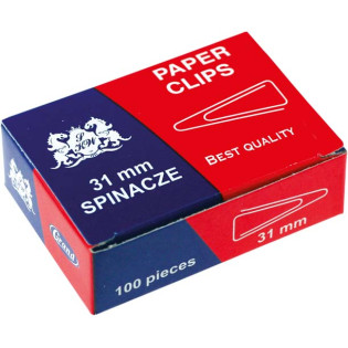 SPINACZ BIUROWY METAL  31MM OP. 100SZT TRÓJKĄTNY 